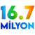 16.7 Milyon Renk Sayısı